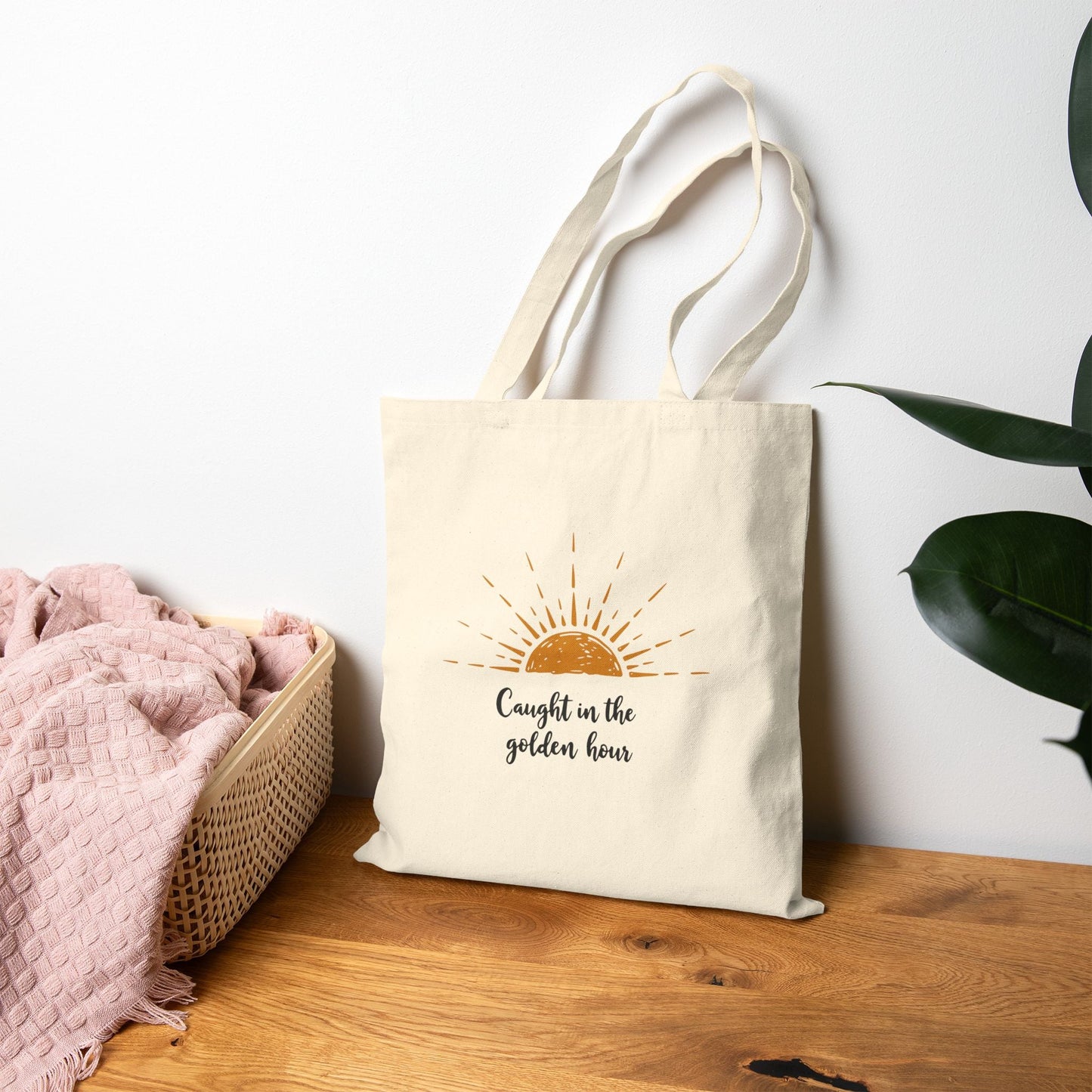 Caught In The Golden Hour | Cotton Canvas Tote Bag - Be Sunkissed