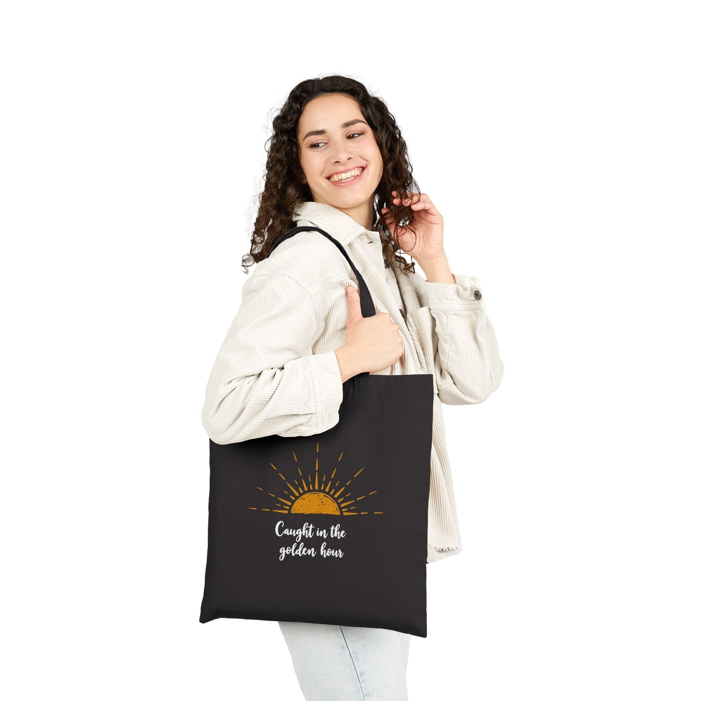 Caught In The Golden Hour | Cotton Canvas Tote Bag - Be Sunkissed