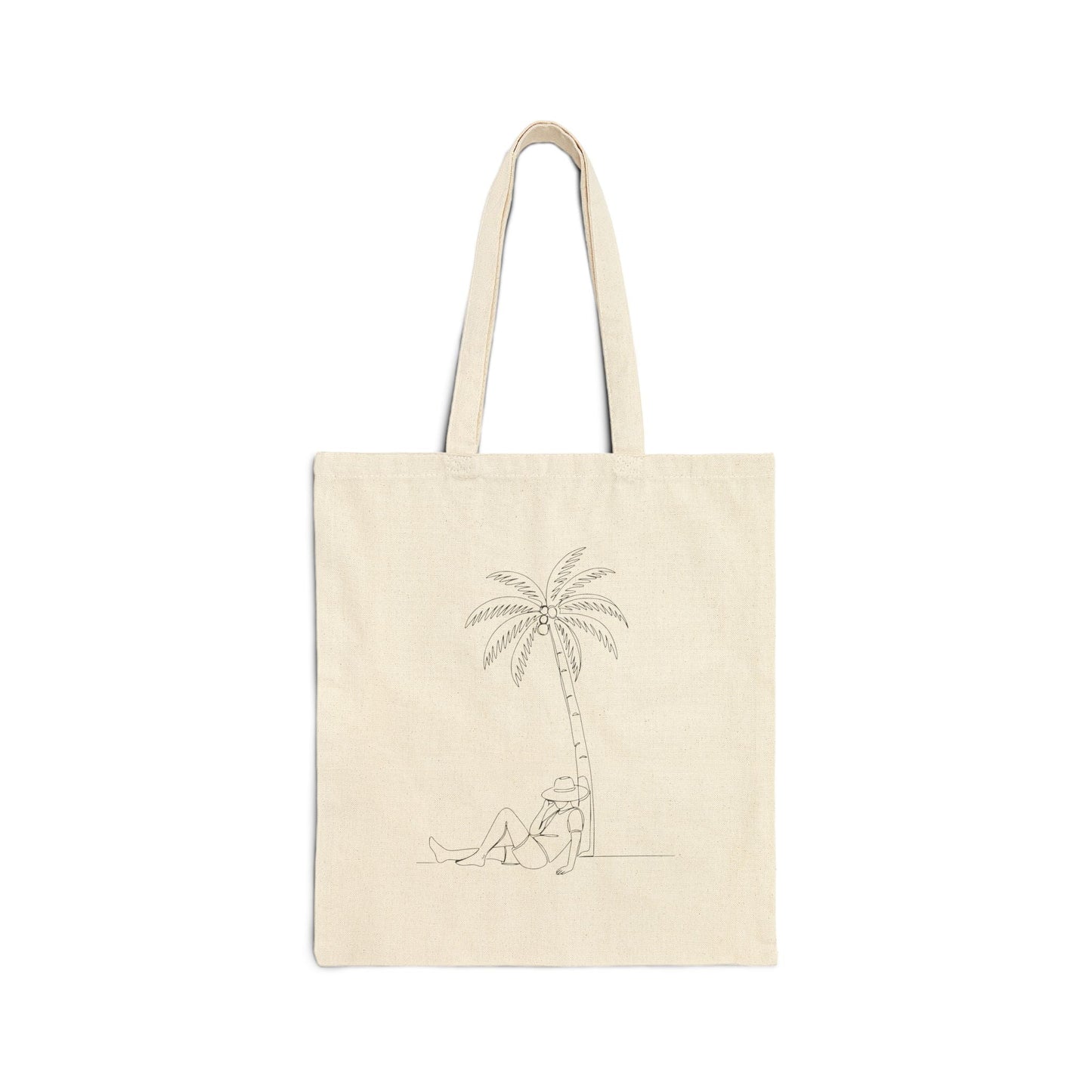 Chillin' By The Trees Stylish Cotton Canvas Tote Bag | Beach Bag - Be Sunkissed
