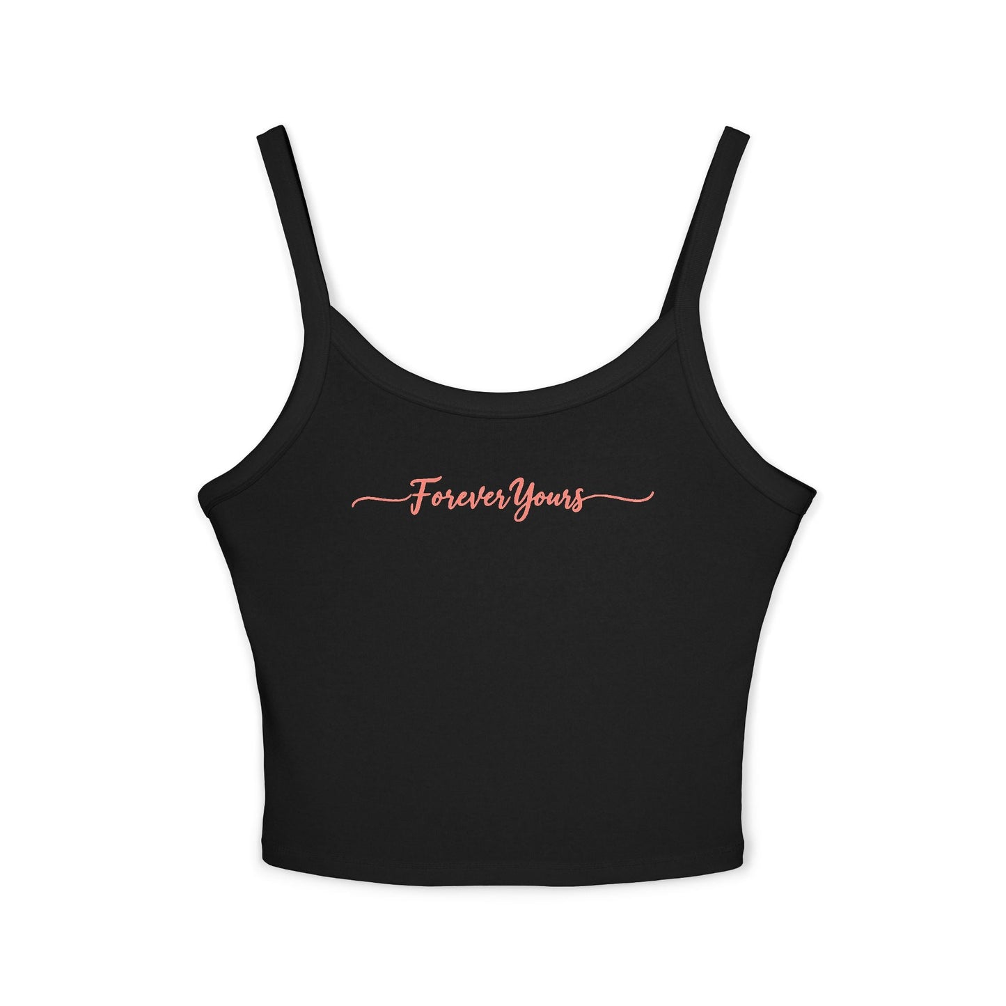 Women's Spaghetti Strap Tank Top - Forever Yours, Summer Fashion, Casual Wear, Stylish Comfort, Vacation Essentials, Gift for Her - Be Sunkissed