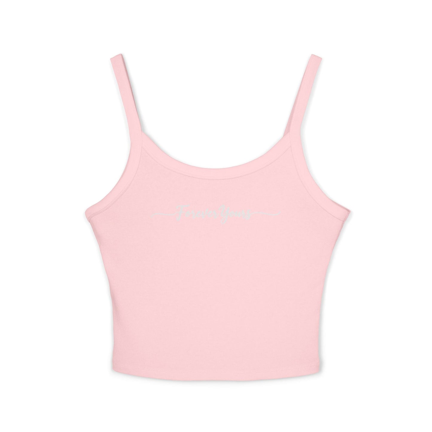 Women's Spaghetti Strap Tank Top - Forever Yours, Summer Fashion, Casual Wear, Stylish Comfort, Vacation Essentials, Gift for Her - Be Sunkissed
